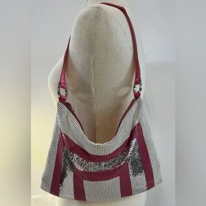 Whiting & Davis Multicolor Mesh Handbag Purse